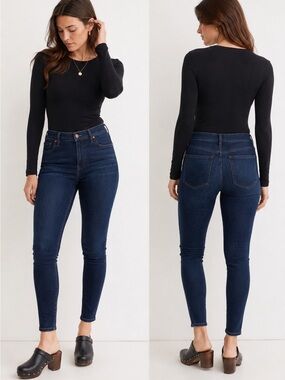 Madewell Dark Wash Skinny High Waisted Ankle Denim Jeans Size 29